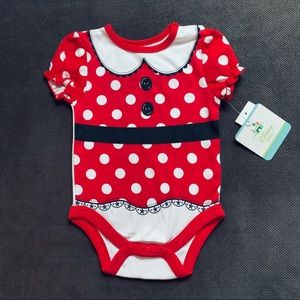 Disney Minnie Mouse onsie size 3/6 months.